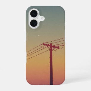 Retro Electric Pole iPhone 16 Case