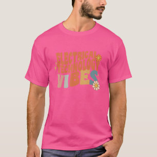 Retro Electrical Technology Vibes Teacher Women Ki T-Shirt