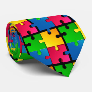 Retro Elegance: Introducing Our Colourful Jigsaws Tie