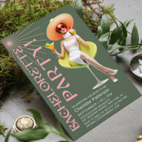 Retro Elegant Cocktails Bachelorette Party