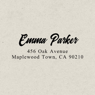 Retro Elegant Script Simple Self-inking Stamp