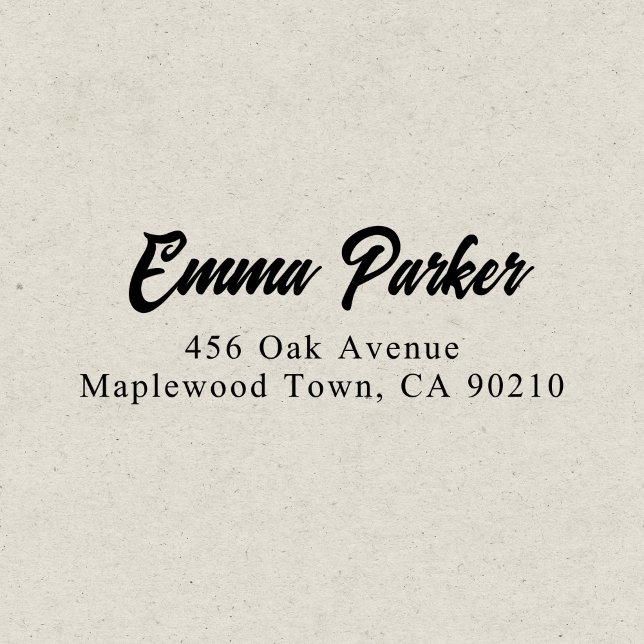 Retro Elegant Script Simple Self-inking Stamp (Creator Uploaded)