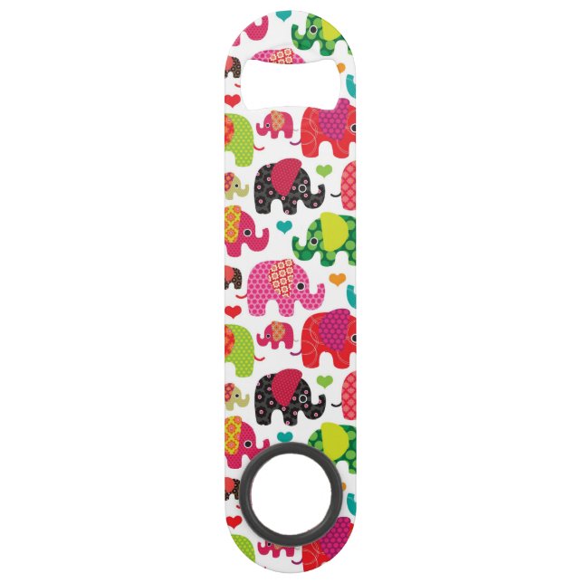 retro elephant kids pattern wallpaper (Front)