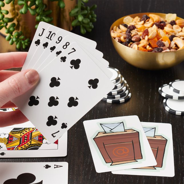 Retro Email Inbox Icon Cartoon Style  Playing Cards (Creator Uploaded)