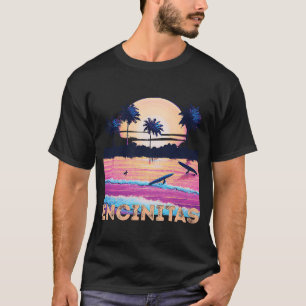 Retro Encinitas California Souvenir Surf T-Shirt