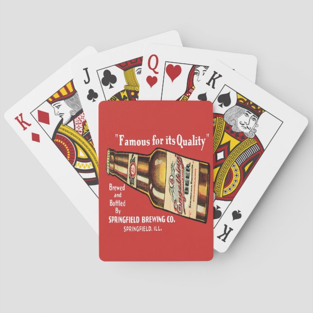 Retro Engelking Beer Playing Cards (Back)