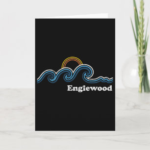 Retro Englewood Florida Fl Vintage Beach Surf Card