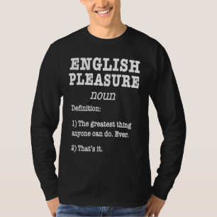 Retro English Pleasure Fake Definition Horse Ride T-Shirt