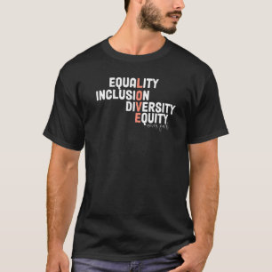 Retro Equality Inclusion Diversity Equity Love Nev T-Shirt