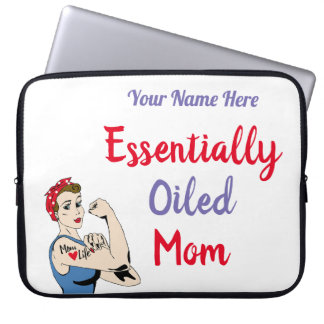 Retro Essentially Oiled Mom Laptop Sleeve