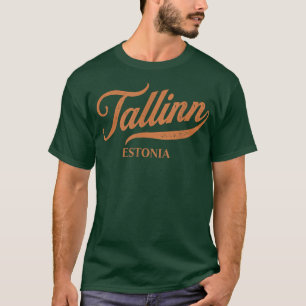 Retro Estonia CityVintage Tallinn  T-Shirt