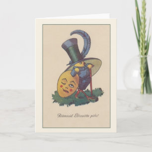 Retro Estonian Rõõmsaid Lihawõtte pühi Easter Card