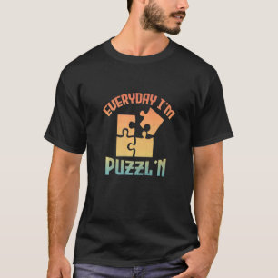 Retro Everyday I'm Puzzl'n Jigsaw Puzzle Master P T-Shirt
