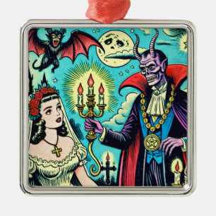 Retro Evil Horror Comics Metal Tree Decoration