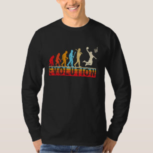 Retro Evolution Basketball Players Basketball Fans T-Shirt
