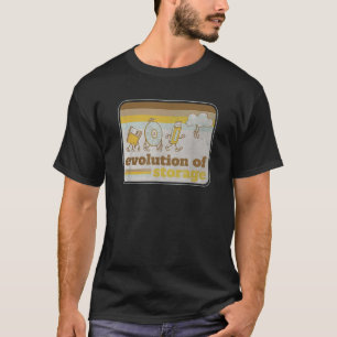 Retro Evolution of Storage Floppy Disc Disc USB Cl T-Shirt