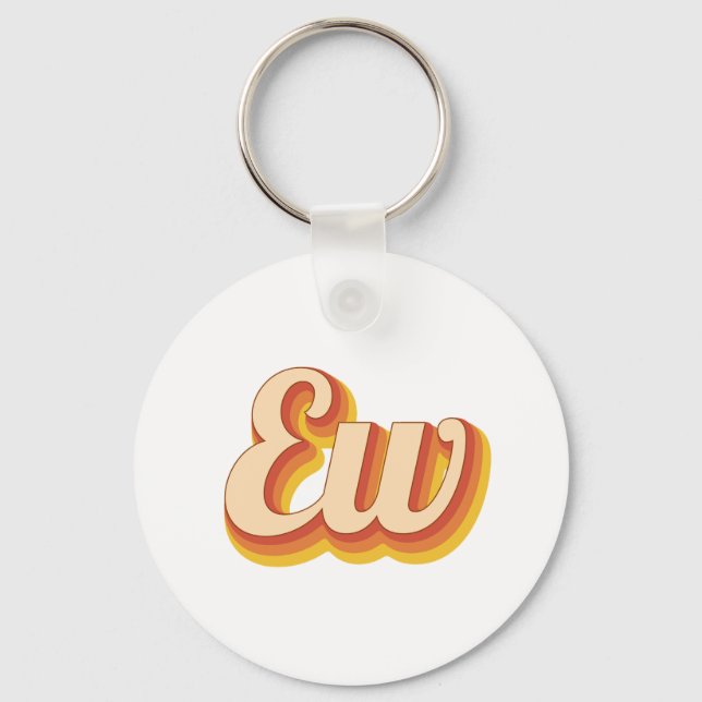 Retro Ew Key Ring (Front)