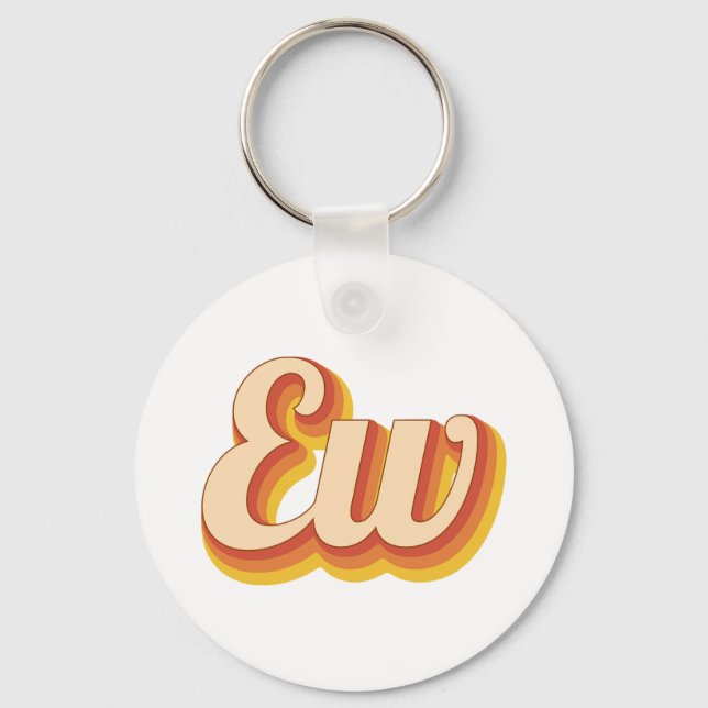 Retro Ew Key Ring (Front)