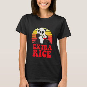 Retro Exercise I Thought You Said Extra Rice Panda T-Shirt