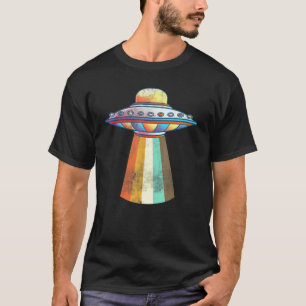 Retro Extraterrestrial Space Ufo Abduction Sci Fi T-Shirt