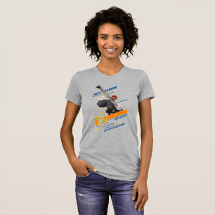 Retro Extreme Sport Skateboarder   Women Slim Fit T-Shirt