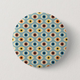 Retro Eye Pattern 6 Cm Round Badge
