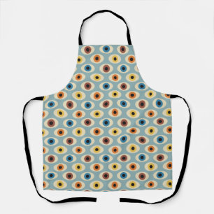 Retro Eye Pattern Apron