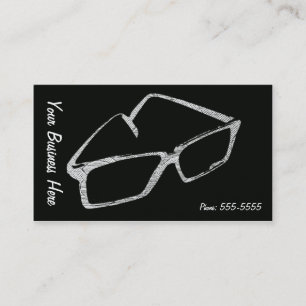 Retro Eyeglasses Business Card