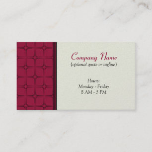 Retro Fab Business Card, Magenta Card