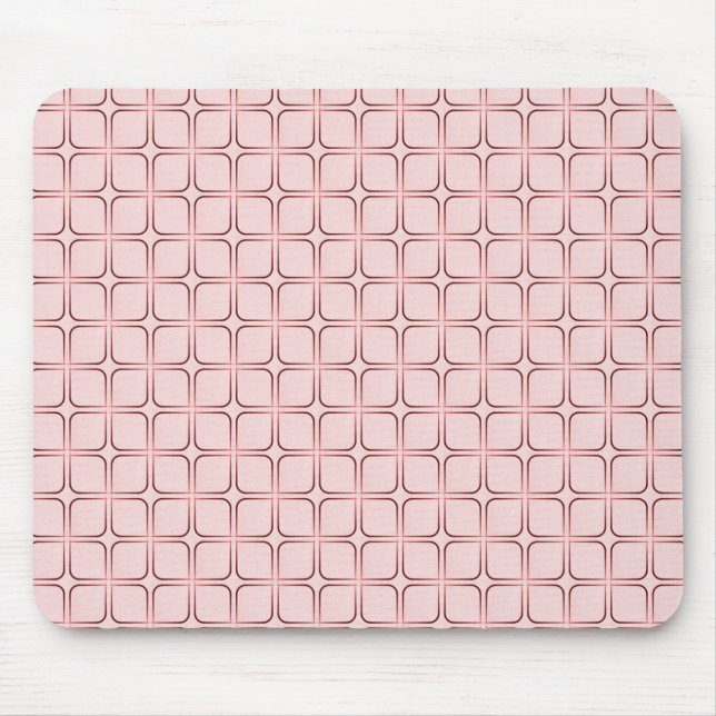 Retro Fab Mousepad, Pink Mouse Pad (Front)