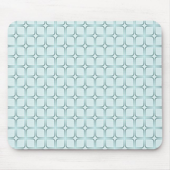 Retro Fab Mousepad, Teal Mouse Pad (Front)