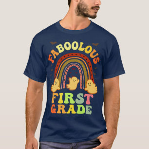 Retro FABOOLOUS 1ST GRADE TEACHER Costume This Is T-Shirt