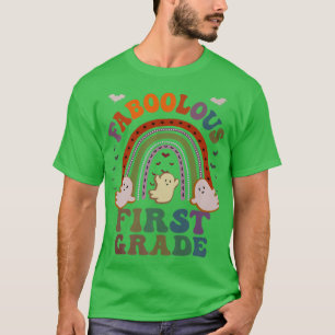Retro FABOOLOUS 1ST GRADE TEACHER Costume This Is T-Shirt