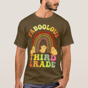 Retro FABOOLOUS 3RD GRADE TEACHER Costume This Is T-Shirt