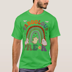 Retro FABOOLOUS PRE-K TEACHER Costume This Is My S T-Shirt
