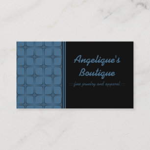 Retro Fabulous Business Card, Blue Card