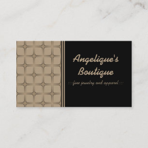 Retro Fabulous Business Card, Latte Card