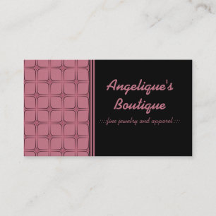 Retro Fabulous Business Card, Soft Pink Card