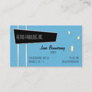 Retro-Fabulous Horizontal Business Cards