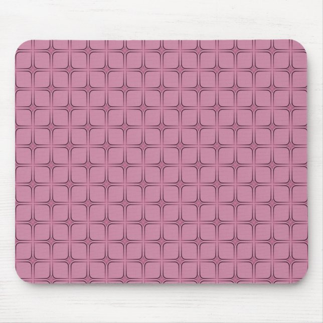 Retro Fabulous Mousepad, Mauve Mouse Pad (Front)