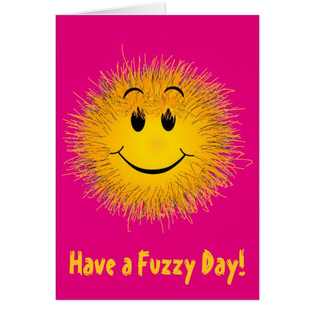 Retro Face: Have a Fuzzy Day! (Front)
