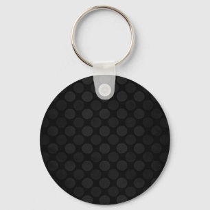 Retro faded black circles pattern key ring
