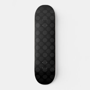 Retro faded black circles pattern skateboard