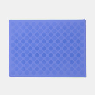 Retro faded blue circles pattern doormat