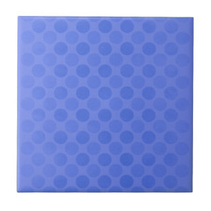 Retro faded blue circles pattern tile