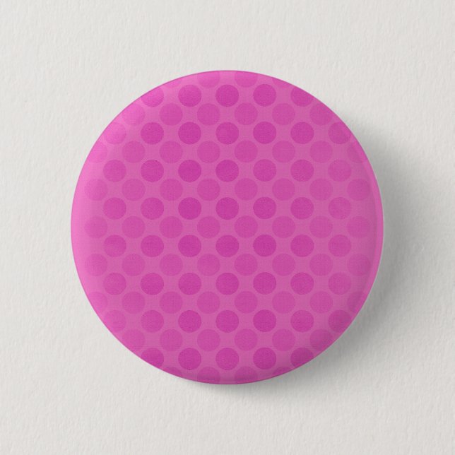 Retro faded pink circles pattern 6 cm round badge (Front)