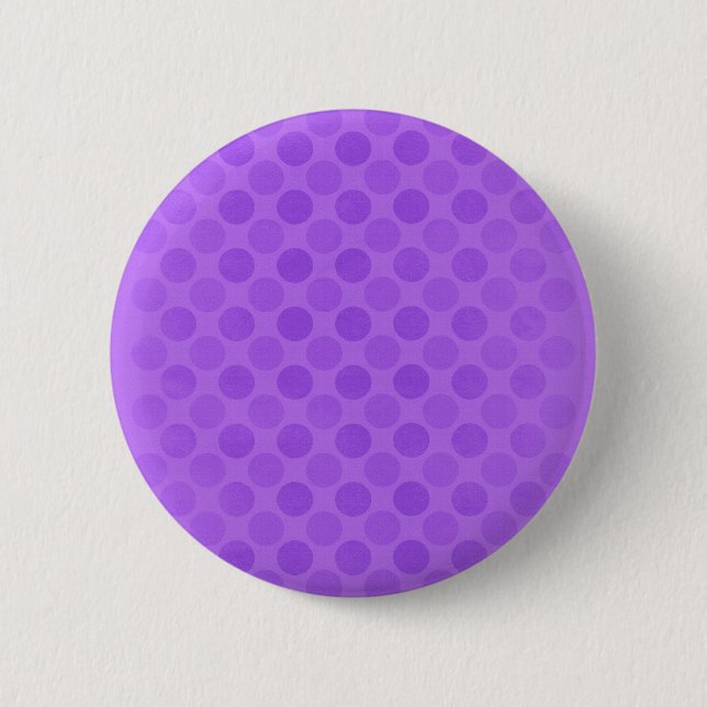 Retro faded purple circles pattern 6 cm round badge (Front)