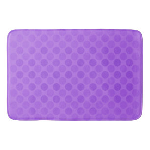 Retro faded purple circles pattern bath mat