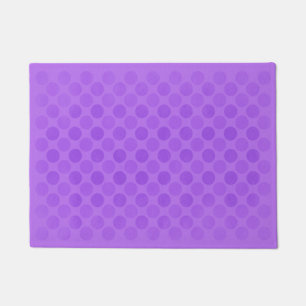Retro faded purple circles pattern doormat