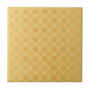 Retro faded yellow circles pattern tile